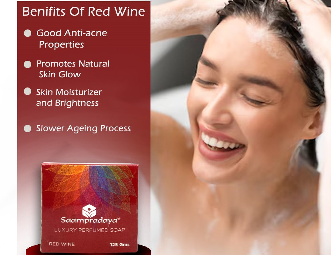 Red wine soap Uses